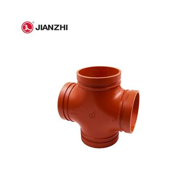  建支沟槽管件四通